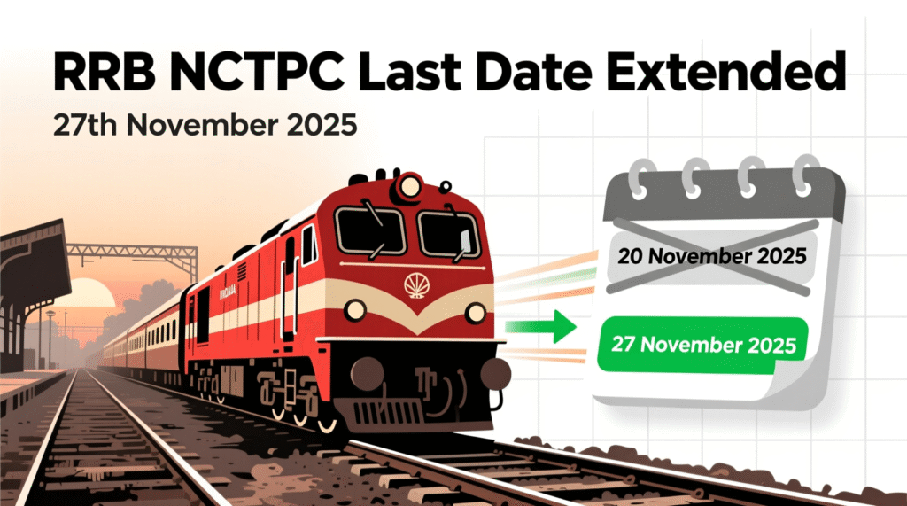 RRB NTPC last date extended announcement banner