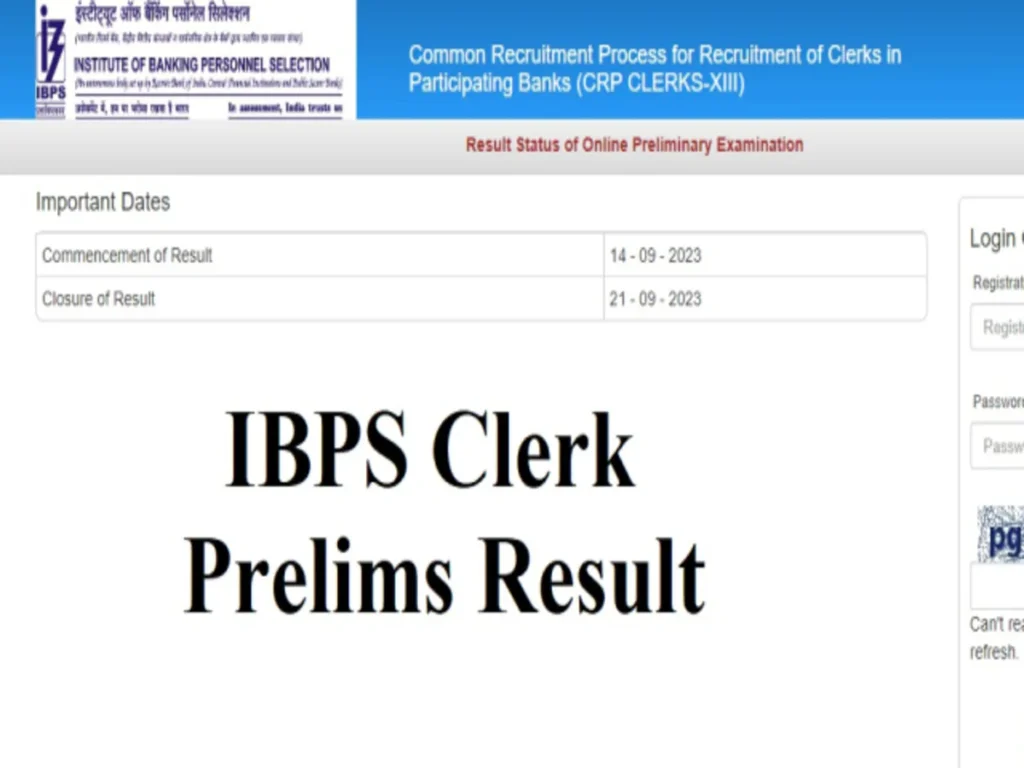 IBPS Clerk Prelims Result 2025 Declared