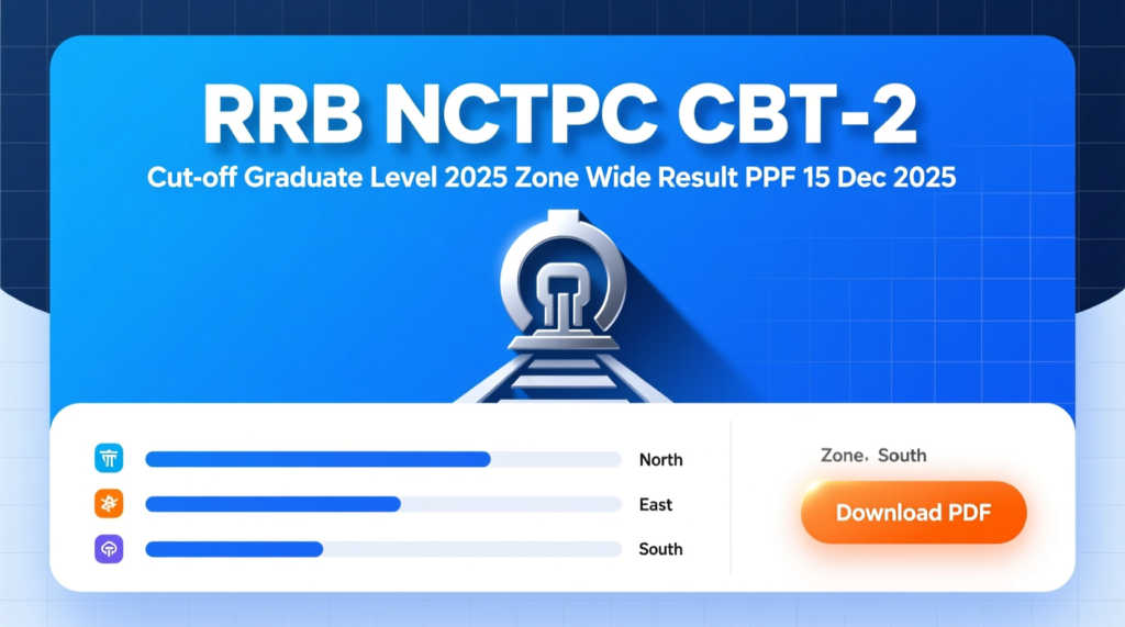 RRB NTPC Graduate CBT-2 Cut Off Level Zone Wise