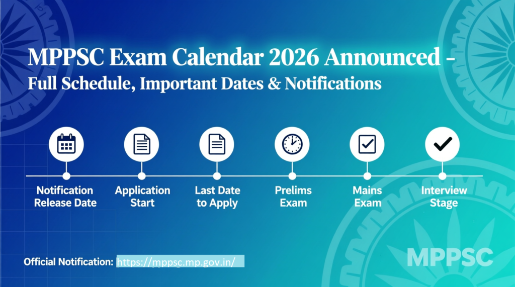 MPPSC Exam Calendar 2026