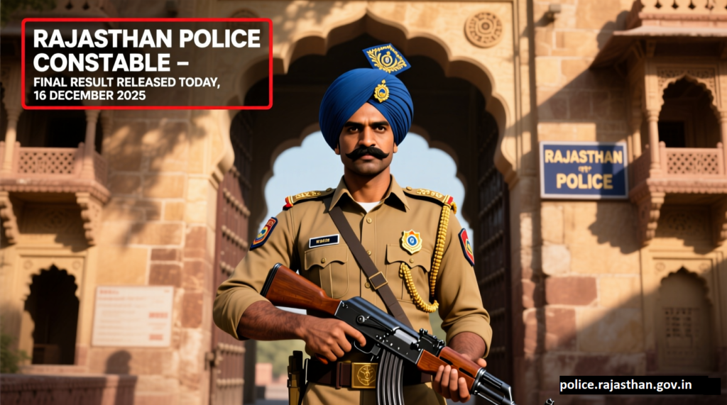 Rajasthan Police Constable Final Result 2025