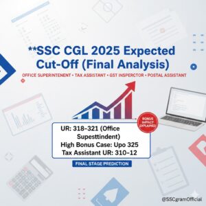 SSC CGL 2025 Mains Final Expected Cut-Off