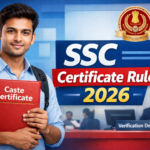 SSC Caste Certificate 2026